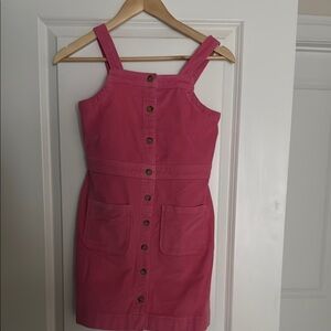 J. Crew Factory Pink Sleeveless Square Neck Sundress